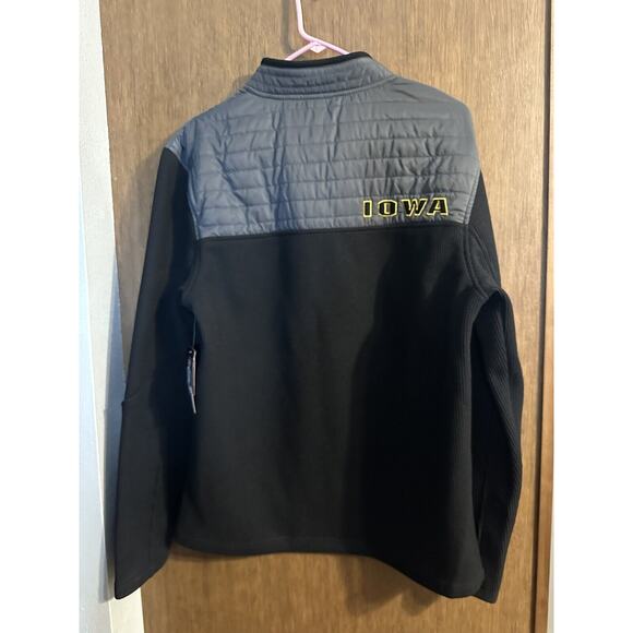 NWT Iowa Hawkeyes Colosseum pullover jacket black Mens size Medium Collegiate - Picture 8 of 15